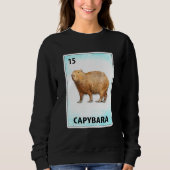 Capybara Mexican Cards Sweatshirt (Vorderseite)