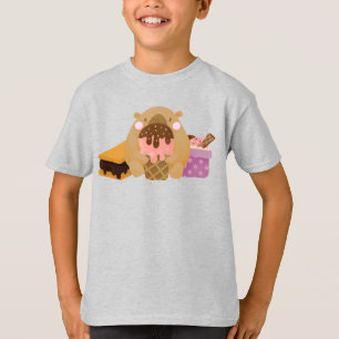 Capybara mit Eiscreme T-Shirt