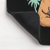 Capybara mit Schwanz - Chill-Vibe Mousepad (Ecke)