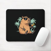 Capybara mit Schwanz - Chill-Vibe Mousepad (Mit Mouse)