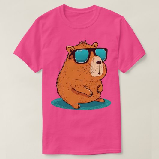Capybara mit Sonnenbrille 6 T-Shirt (Design vorne)