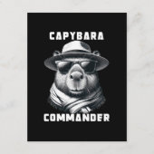 Capybara mit Sonnenbrille Kapitän Begleitkarte (Vorderseite)