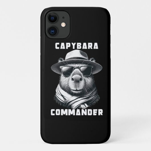 Capybara mit Sonnenbrille Kapitän Case-Mate iPhone Hülle (Rückseite)