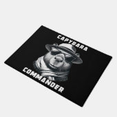 Capybara mit Sonnenbrille Kapitän Fußmatte (Schrägansicht)