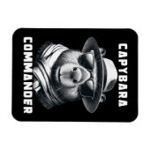 Capybara mit Sonnenbrille Kapitän Magnet (Horizontal)