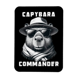 Capybara mit Sonnenbrille Kapitän Magnet