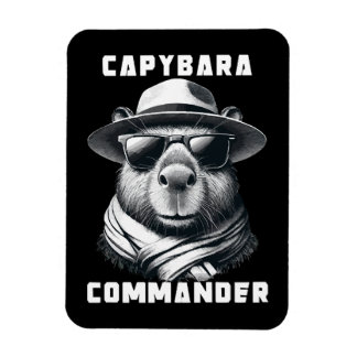 Capybara mit Sonnenbrille Kapitän Magnet