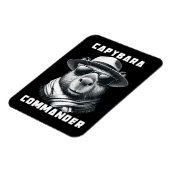 Capybara mit Sonnenbrille Kapitän Magnet (Linke Seite)