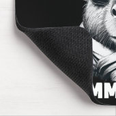 Capybara mit Sonnenbrille Kapitän Mousepad (Ecke)