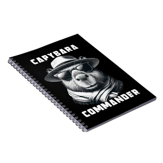 Capybara mit Sonnenbrille Kapitän Notizblock (Rechte Seite)