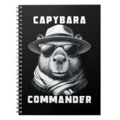 Capybara mit Sonnenbrille Kapitän Notizblock (Vorderseite)