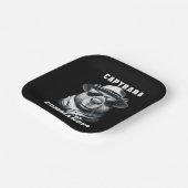 Capybara mit Sonnenbrille Kapitän Pappteller (Gewinkelt)