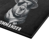 Capybara mit Sonnenbrille Kapitän Schneidebrett (Ecke)