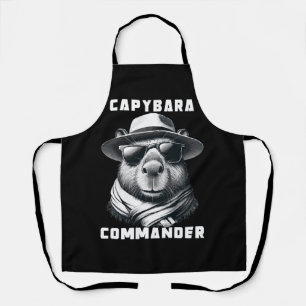 Capybara mit Sonnenbrille Kapitän Schürze