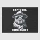 Capybara mit Sonnenbrille Kapitän Seidenpapier (Vorderseite)
