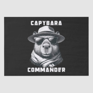Capybara mit Sonnenbrille Kapitän Seidenpapier