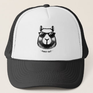 Capybara mit Sonnenbrille Lustige Tierillustration Truckerkappe
