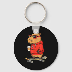 Capybara mit Sungles Skater Capy  Schlüsselanhänger