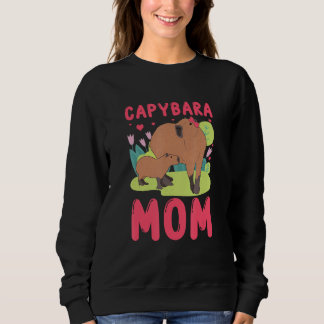 Capybara Mom Capy Sweatshirt