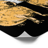 Capybara Moon Funny Capybaras Poster (Ecke)