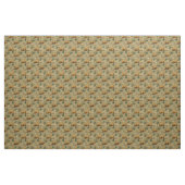 Capybara Morgenkaffee Frühstück Botanische Kunst Stoff (Fat Quarter (45,7 x 55,9 cm))