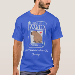 Capybara-Mugshot Gesucht wegen 93 Verbrechen Acros T-Shirt