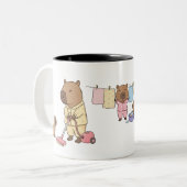 Capybara Mum Tasse | Niedliches und gemütliches Ge (Vorderseite Links)