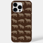 Capybara-Muster-Gehäuse Case-Mate iPhone Hülle (Rückseite)