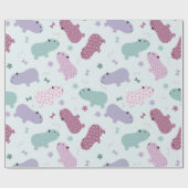 Capybara-Muster Geschenkpapier (Flach)