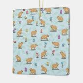 Capybara-Muster Keramikornament (Links)