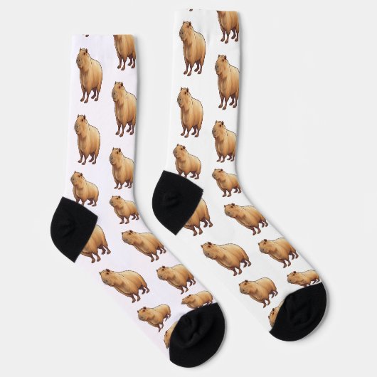 Capybara Muster Niedlich Socken (Rechts)