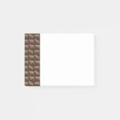 Capybara Muster Post-It Notes Post-it Klebezettel (Vorderseite)