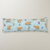 Capybara-Muster Seitenschläferkissen (Rückseite)