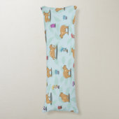 Capybara-Muster Seitenschläferkissen (Vorderseite Vertikal)