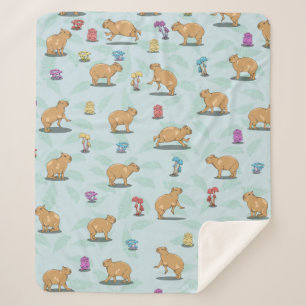 Capybara-Muster Sherpadecke