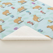 Capybara-Muster Sherpadecke (3/4)