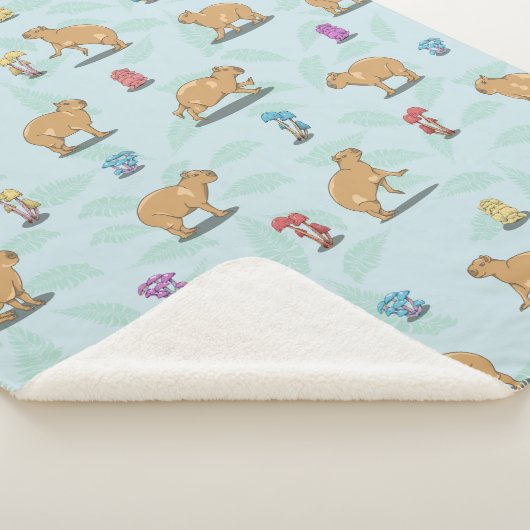 Capybara-Muster Sherpadecke (3/4)
