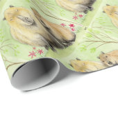 Capybara Mutter und Baby Geschenkpapier (Rolleneckpunkt)