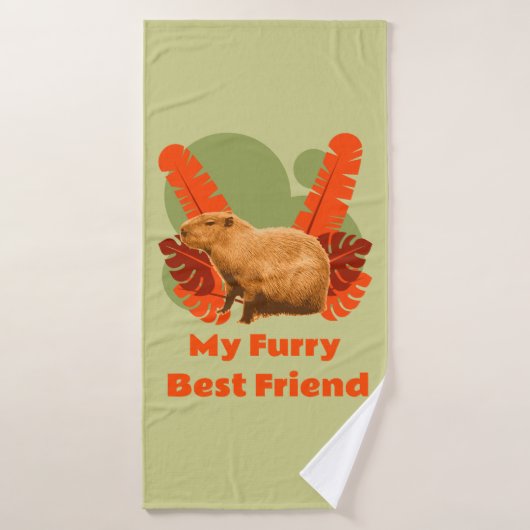 Capybara My Furry Best Friend Badehandtuch (Badehandtuch)