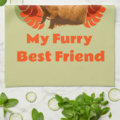 Capybara My Furry Best Friend Geschirrtuch (Gefaltet)