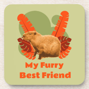 Capybara My Furry Best Friend Getränkeuntersetzer