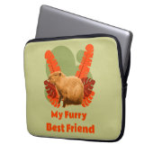 Capybara My Furry Best Friend Laptopschutzhülle (Vorderseite Links)
