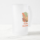 Capybara My Furry Best Friend Mattglas Bierglas (VorderseiteRechts)