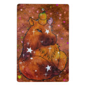 Capybara named Dream Mini Klemmbrett (Rückseite)