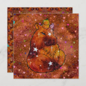 Capybara namens Dream Einladung (Vorne/Hinten)