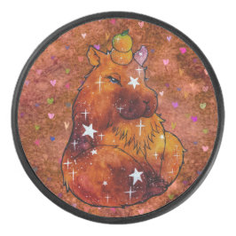 Capybara namens Dream Eishockey Puck