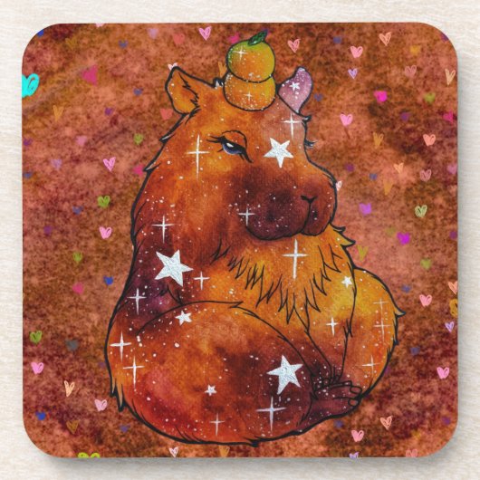 Capybara namens Dream Getränkeuntersetzer (Vorderseite)