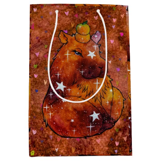 Capybara namens Dream Mittlere Geschenktüte (Vorderseite)