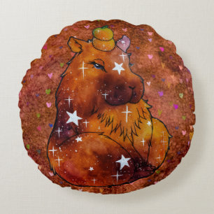 Capybara namens Dream Rundes Kissen