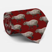 Capybara Neck Tie Krawatte (Gerollt)